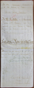 Tait Collection: Alexander Gibson McPherson Letters of Administration 1884