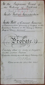 Tait Collection: Edward Jones Probate 1895