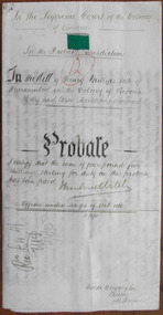 Tait Collection: Henry Phillips Probate 1895