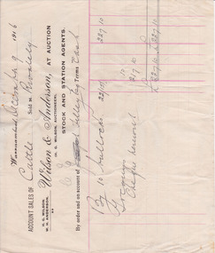 Document - Docket: Wilson & Anderson CE Tilley 1916, Early 20th century