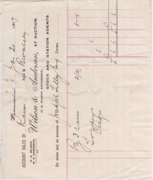 This is a document for Wilson & Anderson Jos Tilley