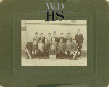 Photograph 1902 South Warrnambool School Cricket team
