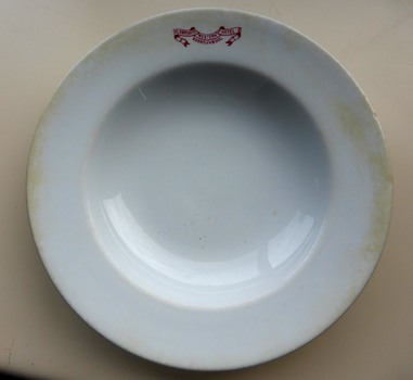 Dinner bowl from Plowright's Western Hotel