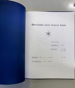 Booklet, Warrnambool North Technical School Handbook 1977, 1977