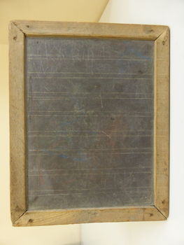 This is a child's school writing slate.