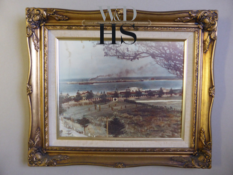 Framed print Lady Bay and jetty