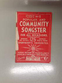 Booklet, No1 Community Songster, Circa mid-20th century