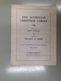This is a booklet of music titled Five Australian Christmas Carols.