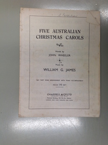 This is a booklet of music titled Five Australian Christmas Carols.