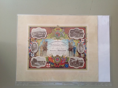 Certificate, Royal Review, 1901