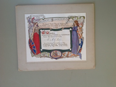 Certificate, Open Parliment, 1900