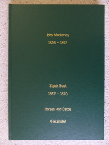 Facsimile, Stock Book 1857-1870, 2014