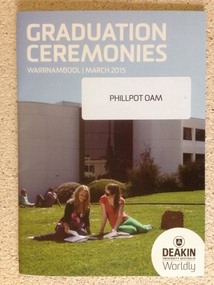 Booklet, Warrnambool Graduation Ceremonies 2015, 2015
