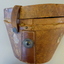This is ablack top hat and its case which belonged to Mr Beattie of Warrnambool.