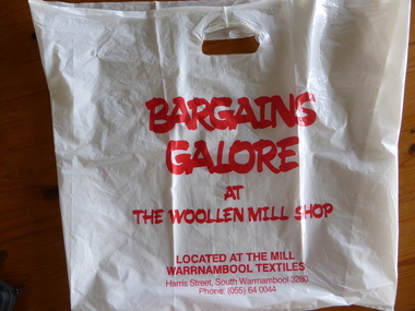 Packaging, W'bool Woollen Mill, between 1983 and 1994