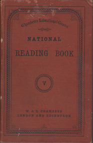 Book, W & R Chambers, National reading book. Book V, 1876
