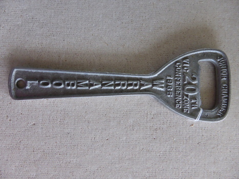 Souvenir Bottle Opener given as a gift to attendees at Warrnambool conference in 1965