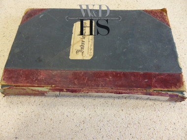 Book, Index of Drafts Chambers, Late 19th century