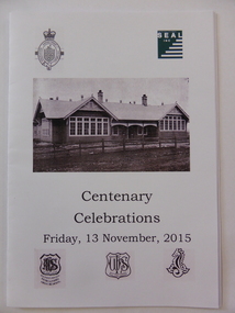 Publication, Centenary Celebrations 1915-2015, 2015