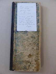 Ledger, Alex Black Painter & Decorator 1908-1918, Circa 1908
