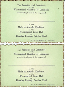 Document, Made in Australia Exhibition, 1950s
