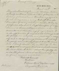 Letter, Power of Attorney Augustus Bostock, 1888