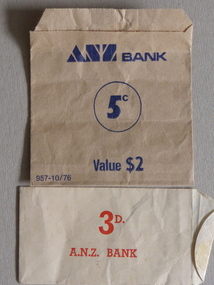 Envelope, Bank envelope ANZ, Mid 20th century