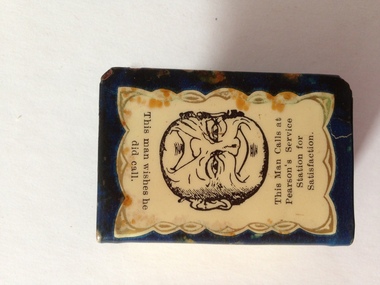 Holder, Match box holder, 1935