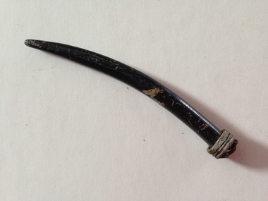 Ornament, Black bone, Late 19th century