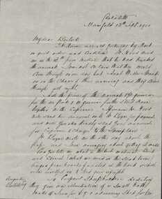 Letter, E.H Macartney to Augustus Bostock, 1900