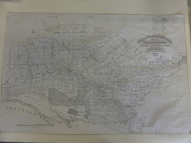 Map, Warrnambool 1859, Late 20th century (copy)