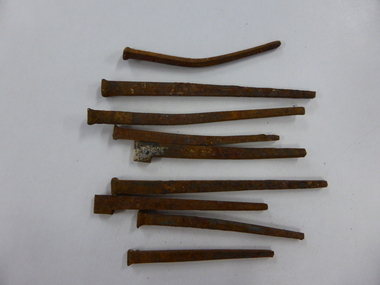 Nails, Old nails - Geelong house, Early 20th century