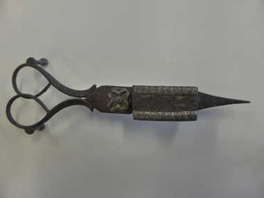 This is a metal candle snuffer.