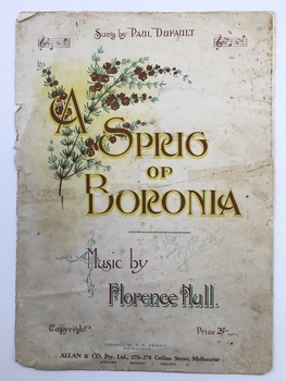 A sprig of Boronia Florence Hull sheet music.