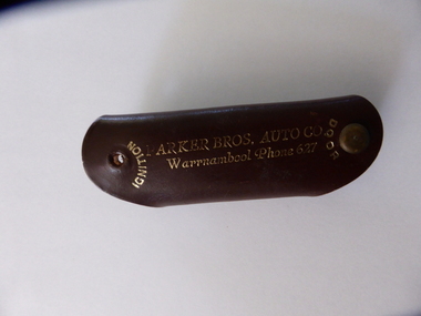 This is a  key holder from Parker Bros Warrnambool.