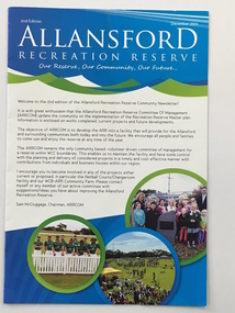 Document, Allansford Recreation Reserve, 2014