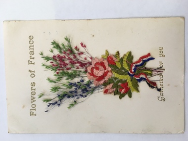 Postcard, Flowers of France, c1916