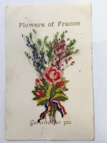 Postcard, Flowers of France, c1916