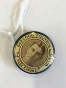 Badge, Souvenir Geelong Football Club Alec Eason, Circa early 20th century