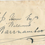 Handwritten envelope addressed to C J Horn Esq Wildwood Warrnambool