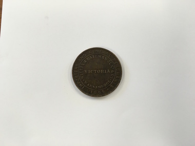  This is a Bateman token from 1855. 