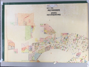 Map, Plans (5) showing Subdivisions of Warrnambool, 1989