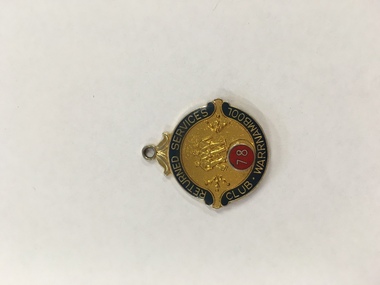 Badge, Returned Services Club W'bool 78, Late 20th century