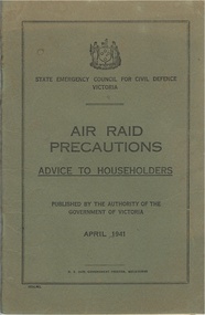 Booklet, Air Raid Precautions, 1941