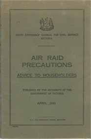 Booklet, Air Raid Precautions, 1941