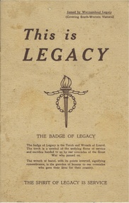 Booklet, This is Legacy, 1947