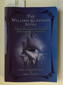 Book, William Gladman Story, 2016