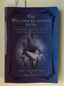 Book, Valmae Davenport, William Gladman Story, May 2016