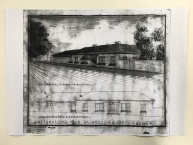 Document, Dr Angus residence plans, 1939