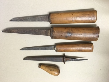 Tools, Chisels x 5, 19th century